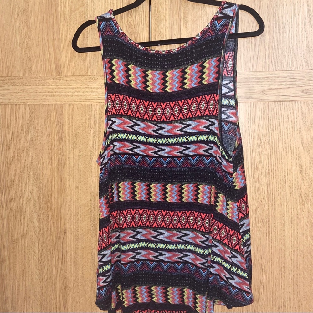 Multi Color Patterned Tank Top - Picture 3 of 3